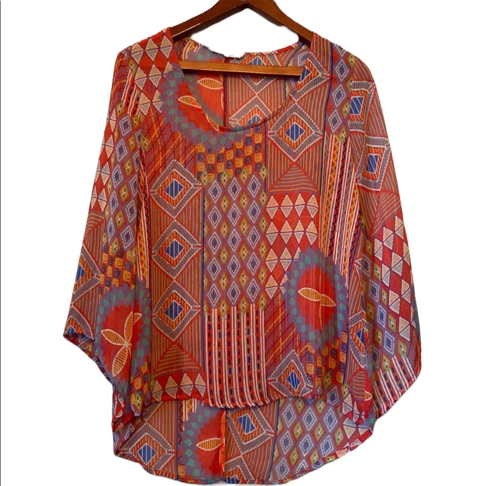 Altar’d State Geometric Designed Colorful Top